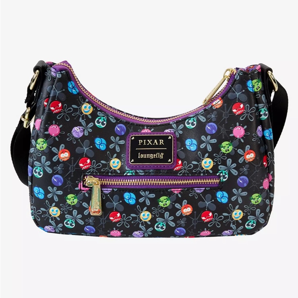 Loungefly Disney Pixar Inside Out 2 Core Memories Allover Print Crossbody Bag
